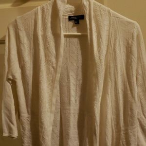 Notations petite white cardigan